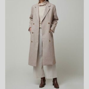 (SOLD) Oak + Fort Grey Belted Coat